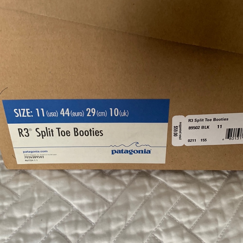 Patagonia R3 split toe booties, 11 surf paddling